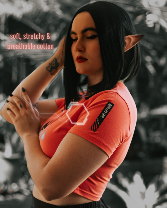 Cyber Oni Fuji Crop Shirt // SOLD OUT