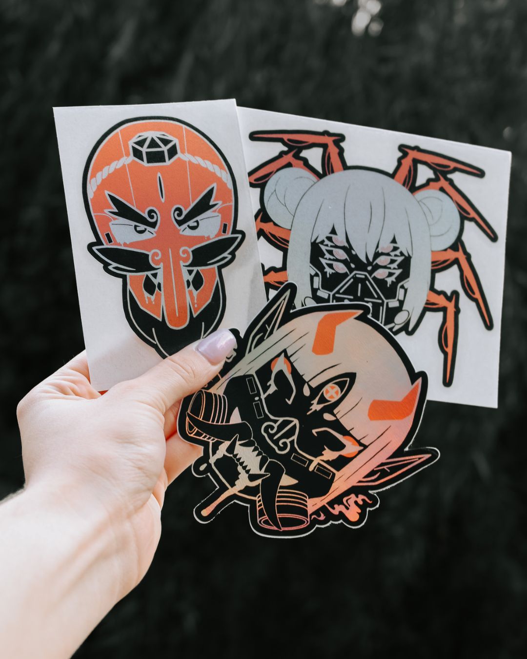 Cyber Oni Fuji Holographic Sticker