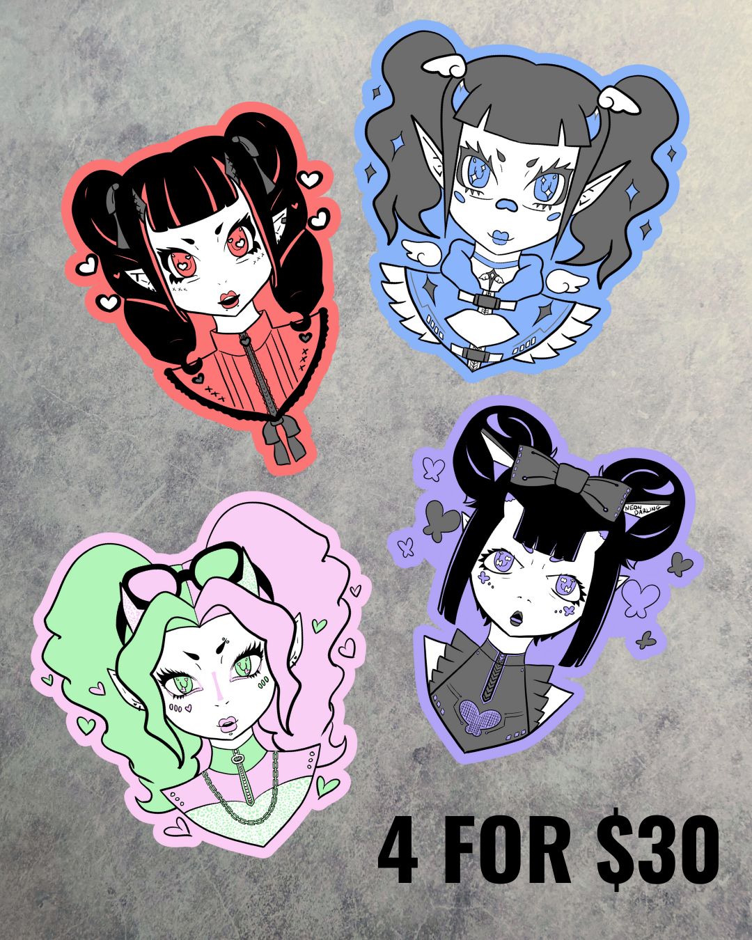 J-Fashion Oni Girl Sticker