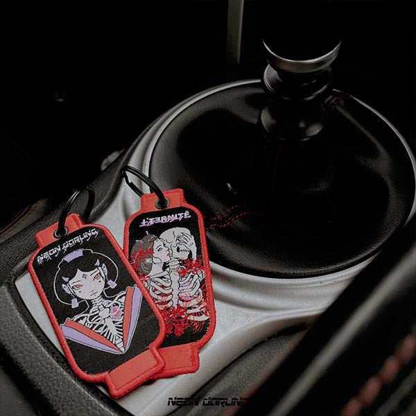 Gashadokuro Neon Darling X Iternite Collab // Jet Tag Car Keychain