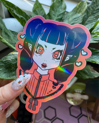 J-Fashion Oni Girl Sticker