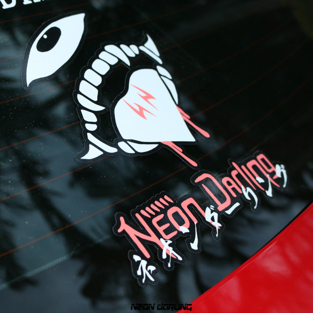 King of Curses Weatherproof Mini Banner Vinyl Sticker toyota 86