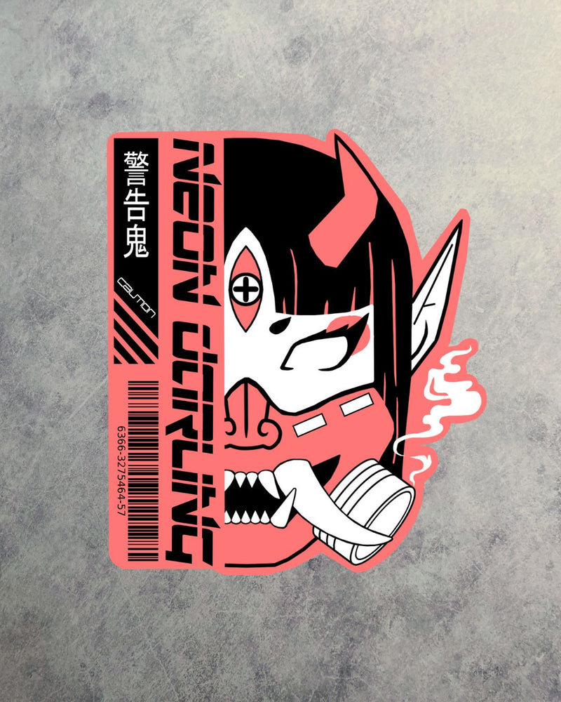 Cyber Oni Fuji Sticker