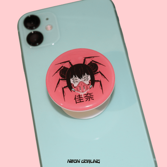 Cyber Jorōgumo Japanese Yokai Kana Resin Phone Grip