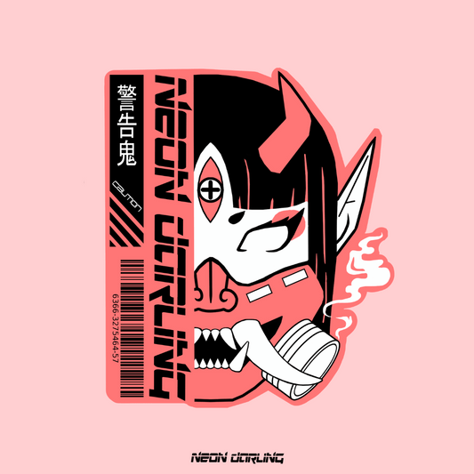 Cyber Oni Fuji Sticker