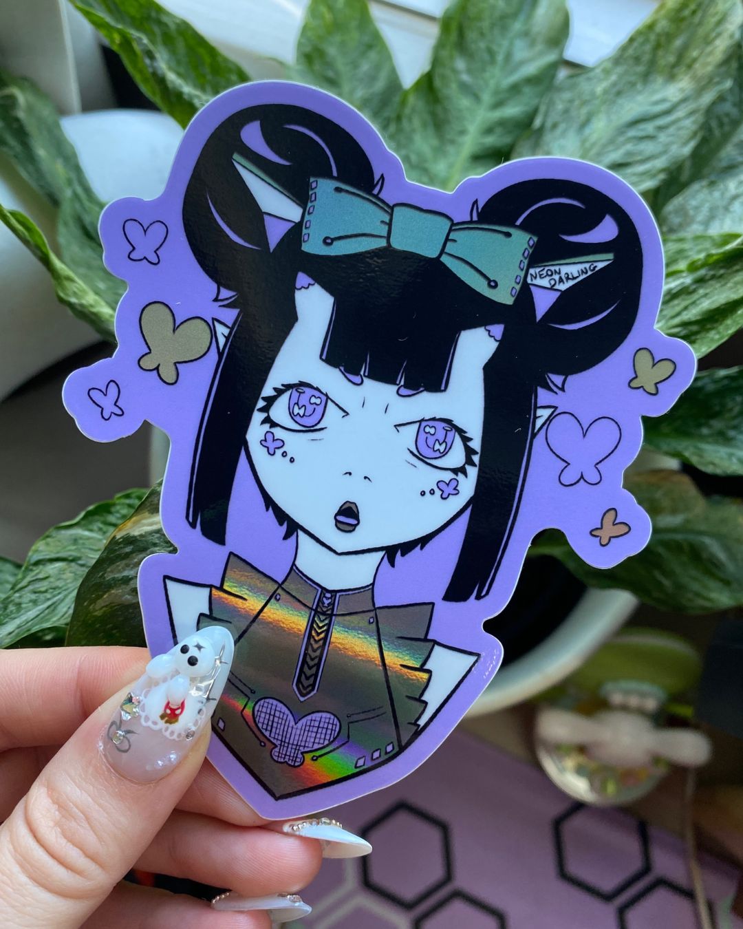 J-Fashion Oni Girl Sticker