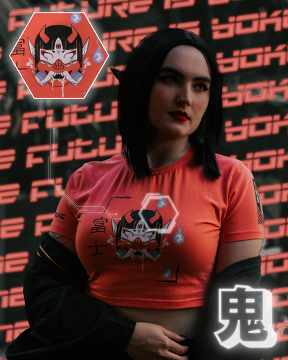 Cyber Oni Fuji Crop Shirt